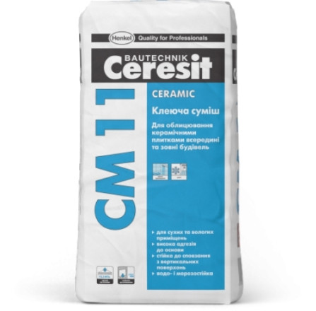 Клей для плитки Ceresit CM 11 Ceramic 5 кг