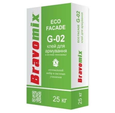 Клей для теплоизоляционных плит Bravomix G-02 25 кг