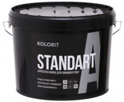 Краска Kolorit Standart A LC фасадная латексная 4.5 л