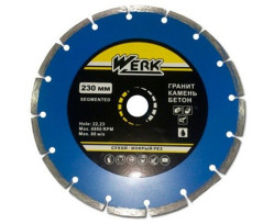 Круг алмазный Werk Segment 1A1RSS/C3-W по бетону (WE110100)