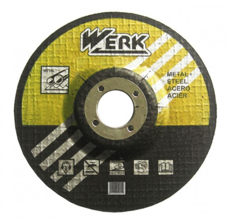 Круг зачистной Werk по металлу 125x6.3x22.23 мм (WE201118)