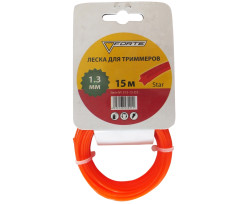 Леска для мотокосы Forte звезда 1.3 мм 15 м (40089)