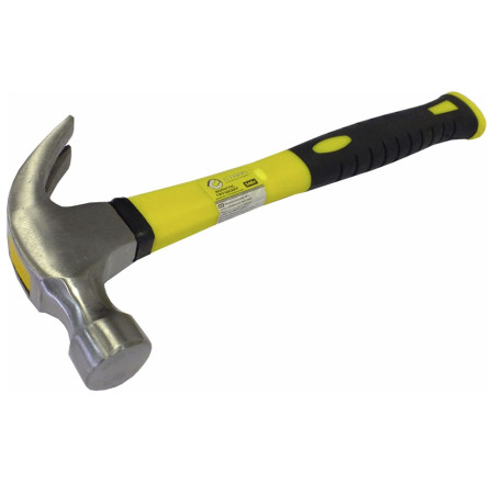 Молоток-гвоздодер Сталь 44032 с ручкой из стекловолокна 450 г (56966)