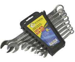 Набор ключей накидных Сталь 8 предмета (48033)