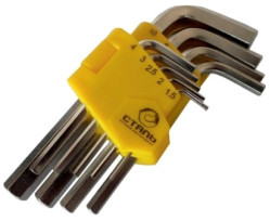 Набор ключей Сталь НЕХ Г-образные 9 предмета (48101)