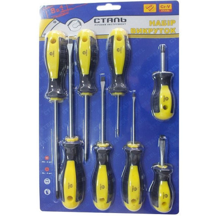 Набор отверток Сталь 8 предмета (49040)