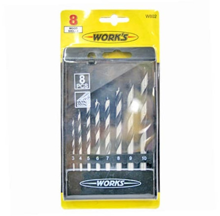 Набор сверл Works W802 по дереву 8 шт ( W802 )