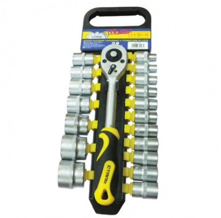 Набор торцевых насадок Сталь 19 предмета (70007)