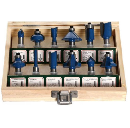 Набор фрез X-Treme по дереву 12 шт (XT100012)