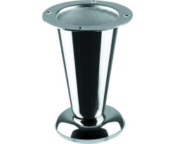 Ножка мебельная коническая 100 x 42 мм (Сатин)