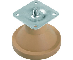 Ножка мебельная коническая с фланцем 74 мм (Черный)