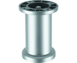 Ножка мебельная круглая 80 x 50 мм (Сатин)