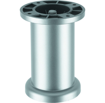 Ножка мебельная круглая 80 x 50 мм (Сатин)