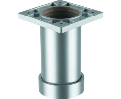 Ножка мебельная круглая регулируемая 80 x 50 мм (Сатин)