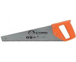 Ножовка по дереву Сталь 40107 с пластиковой ручкой 500 мм (44571)