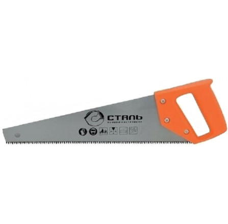 Ножовка по дереву Сталь 40107 с пластиковой ручкой 500 мм (44571)