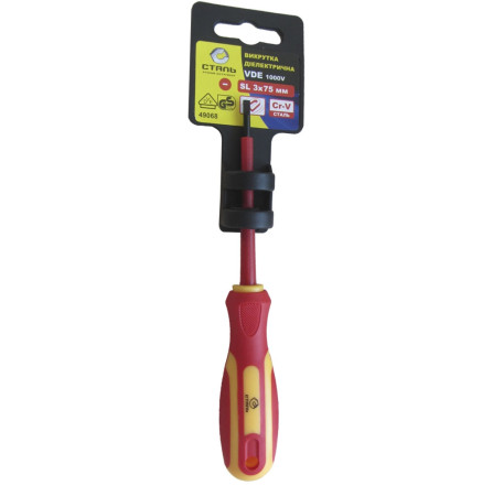 Викрутка діелектрична Сталь SL5.5 125 мм (49070)