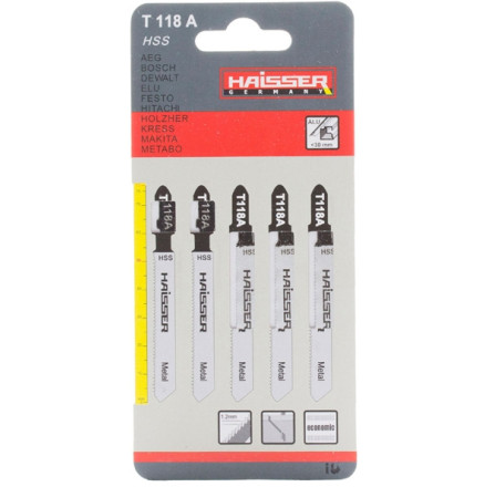 Пильные полотна для лобзика Haisser 5 шт (T301СD)