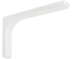 Полкодержатель угловой 240 мм (Белый)