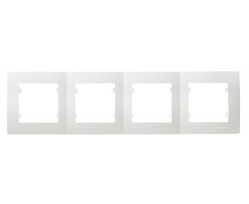 Рамка Makel на 4 сегмента (белая)