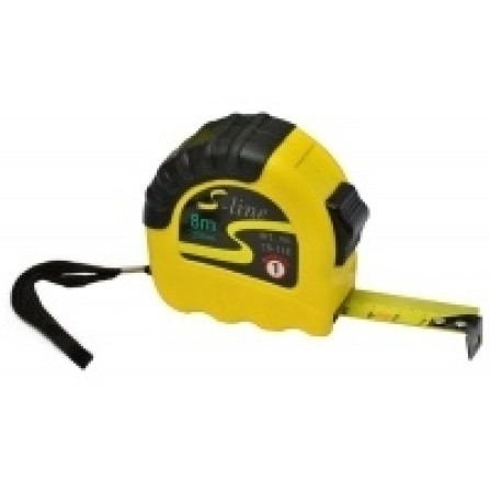 Рулетка с обрезиненным корпусом S-Line 5 м (19 мм)
