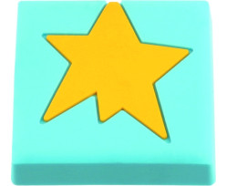 Ручка-кнопка мебельная Patrat stea 23 x 38 x 42 (Голубой)