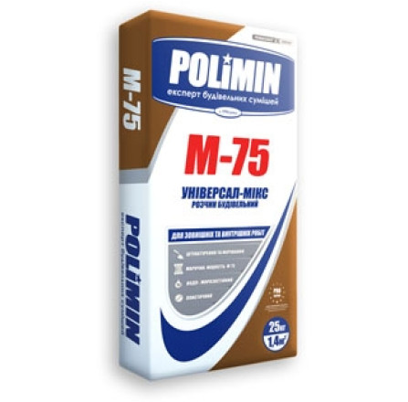 Строительный раствор Polimin М-75 25 кг
