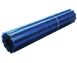 Шифер прозрачный Волнопласт гофрированный усиленный капроновыми нитями 1,5 x 15 м (голубой)