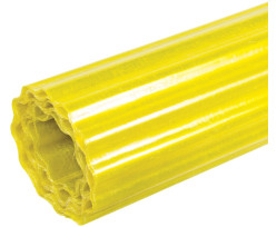 Шифер прозрачный Волнопласт гофрированный усиленный капроновыми нитями 1,5 x 20 м (светло-желтый)