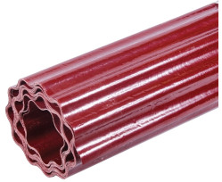 Шифер прозрачный Волнопласт гофрированный усиленный капроновыми нитями 2 x 15 м (бордовый)