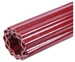 Шифер прозрачный Волнопласт гофрированный усиленный капроновыми нитями 2 x 20 м (бордовый)