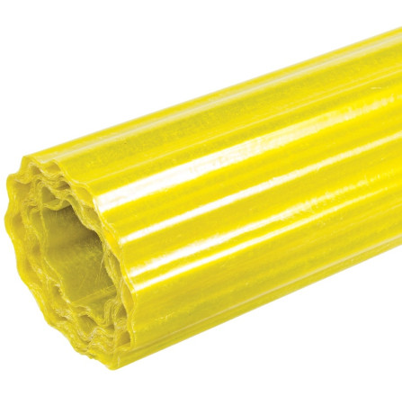 Шифер прозрачный Волнопласт гофрированный усиленный капроновыми нитями 2,5 x 20 м (жёлтый)