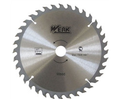 Круг пильный Werk 40 зубцов по дереву 250x32 мм (WE109122)